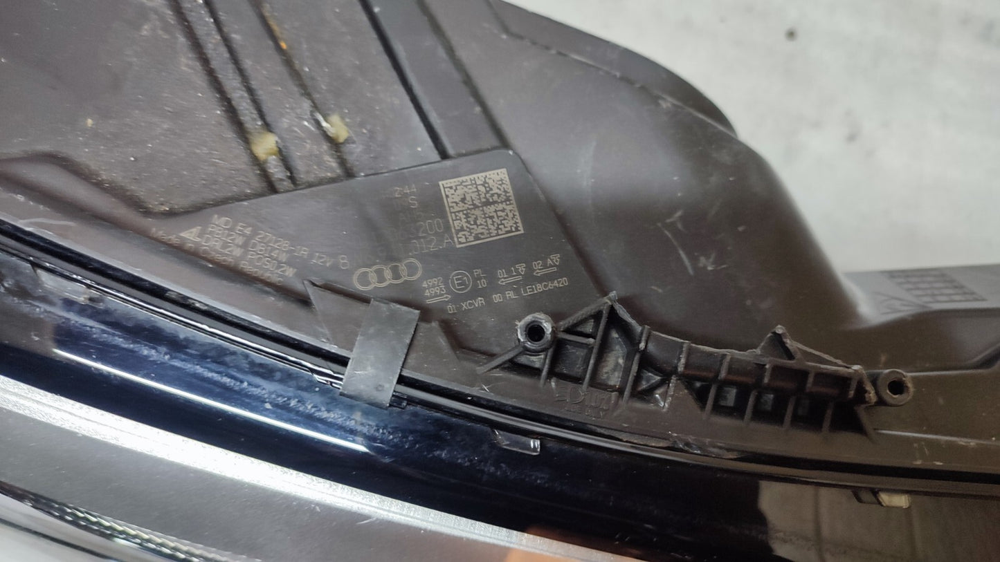 AUDI A5 8W DRIVER SIDE LED HEADLIGHT 8W6941012A 2020- 2023 au154