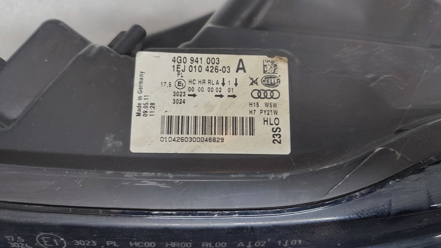 AUDI A6 HEADLIGHT/HEADLAMP (PASSENGER SIDE) 4G0941003 2010-2018