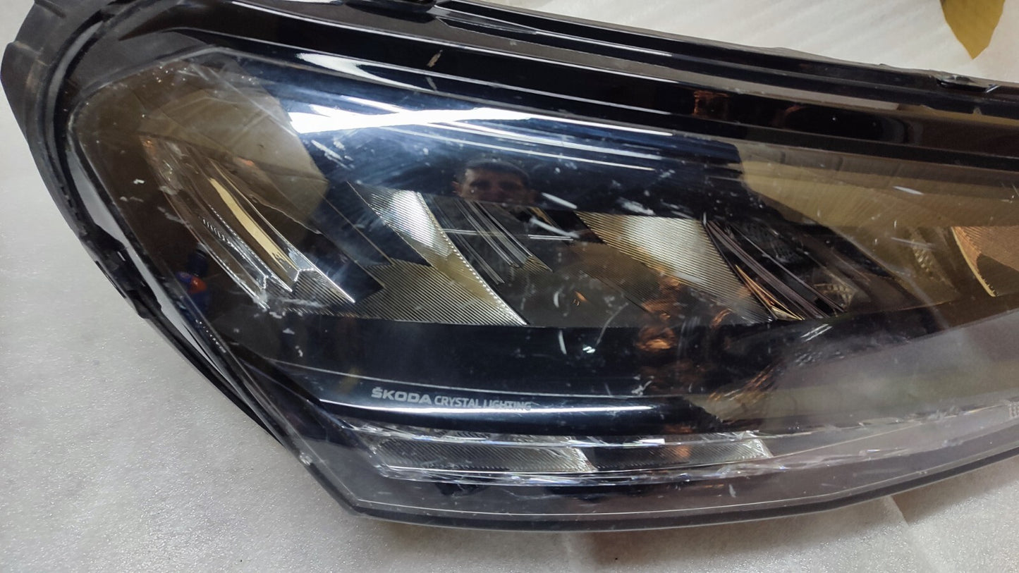 SKODA FABIA LED DRIVER HEADLAMP RIGHT HEADLIGHT O/S MK4 2021+ 6VC941016 sk84