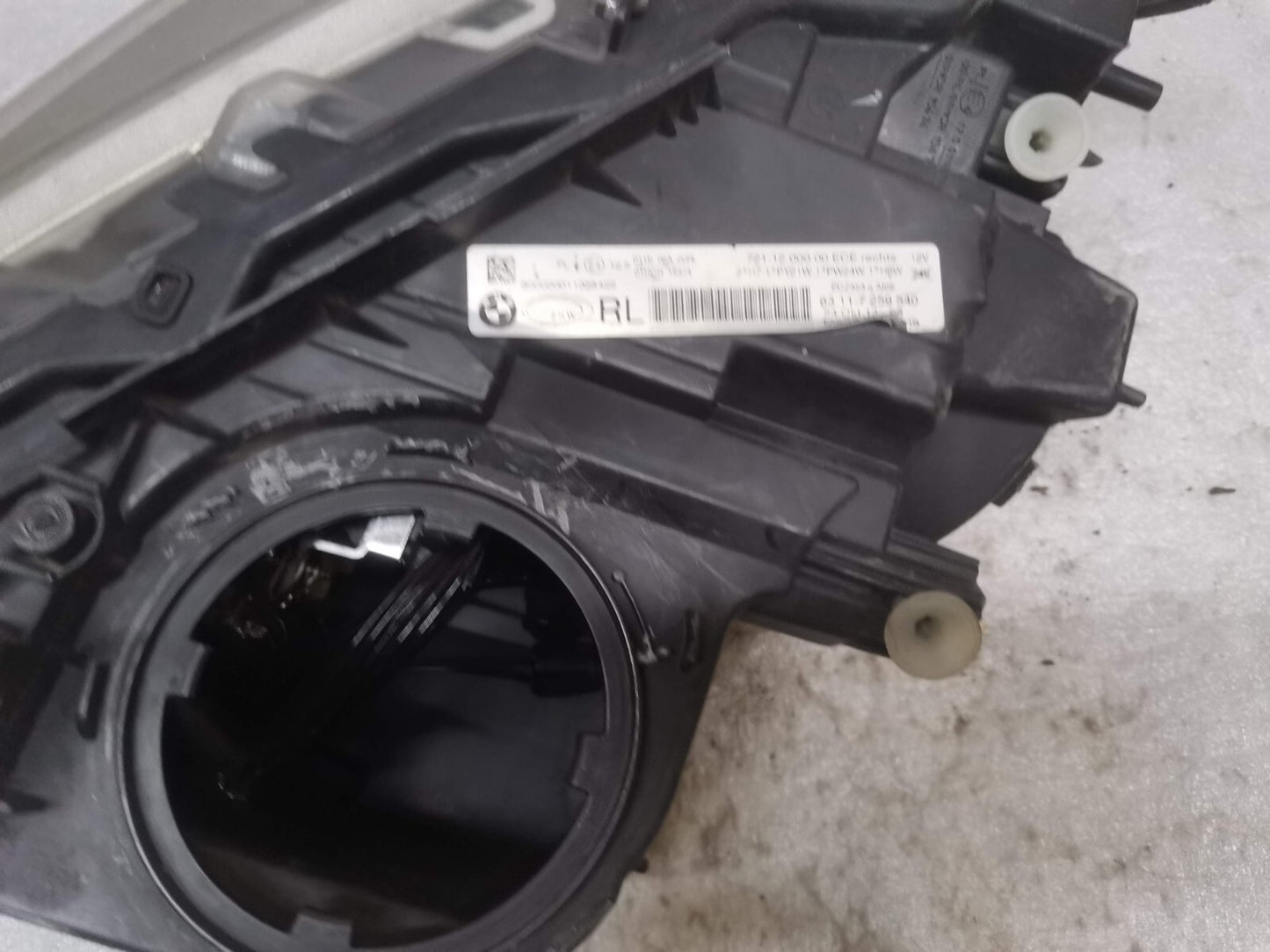 BMW 3 SERIES F30 RIGHT SIDE HALOGEN HEADLIGHT 7259540 GENUINE bm64