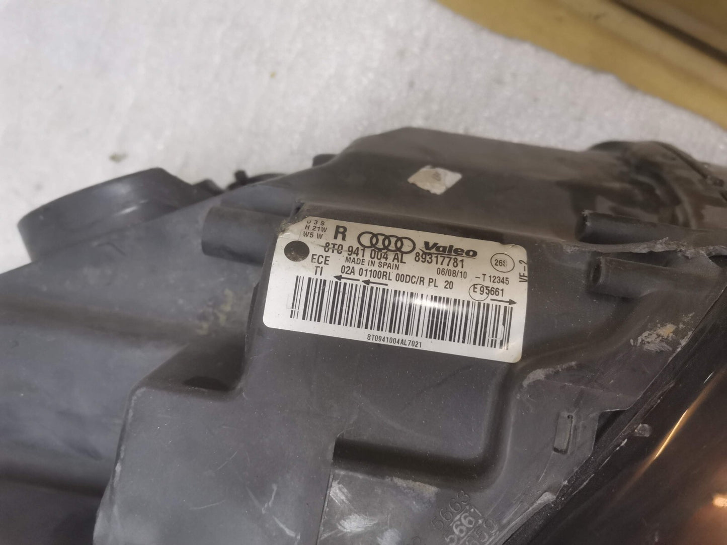 AUDI A5 8T 2008- 2012 FRONT RIGHT DRIVER SIDE XENON HEADLIGHT 8T0941004AL a5131
