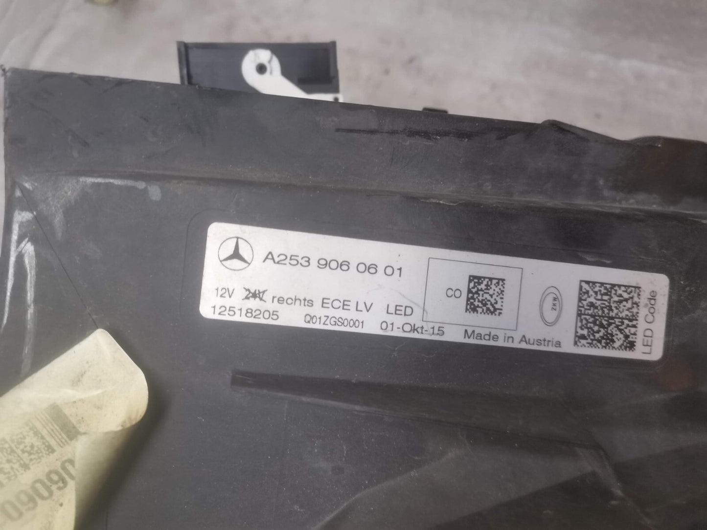 MERCEDES GLC W253 A253906001 O/S DRIVER SIDE INTELLIGENT LED HEADLIGHT m25329