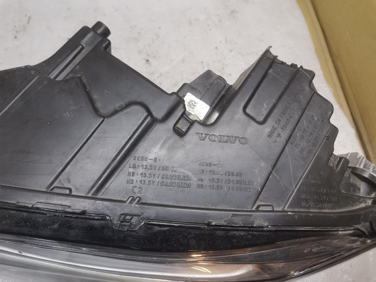 VOLVO XC90 MK2 LED HEADLIGHT LEFT PASSENGER 2018-2022 GENUINE 31655711 vo9041