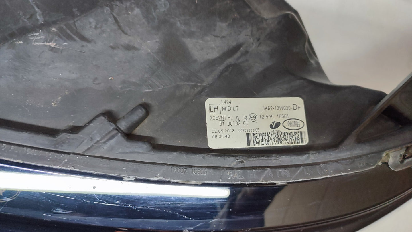RANGE ROVER SPORT L494 2018-22 PASSENGER SIDE LEFT HEADLIGHT JK62-13W030-DH 43