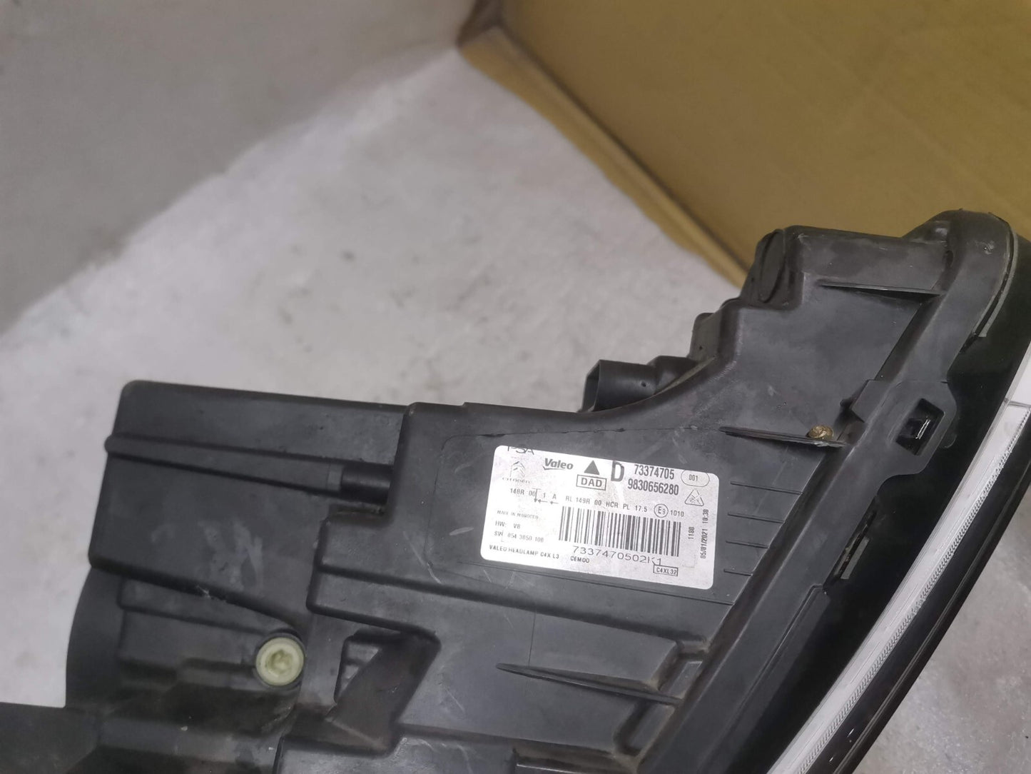 CITROEN BASE C4 2021 DRIVER SIDE FULL LED VISION HEADLIGHT 9830656280 psa39
