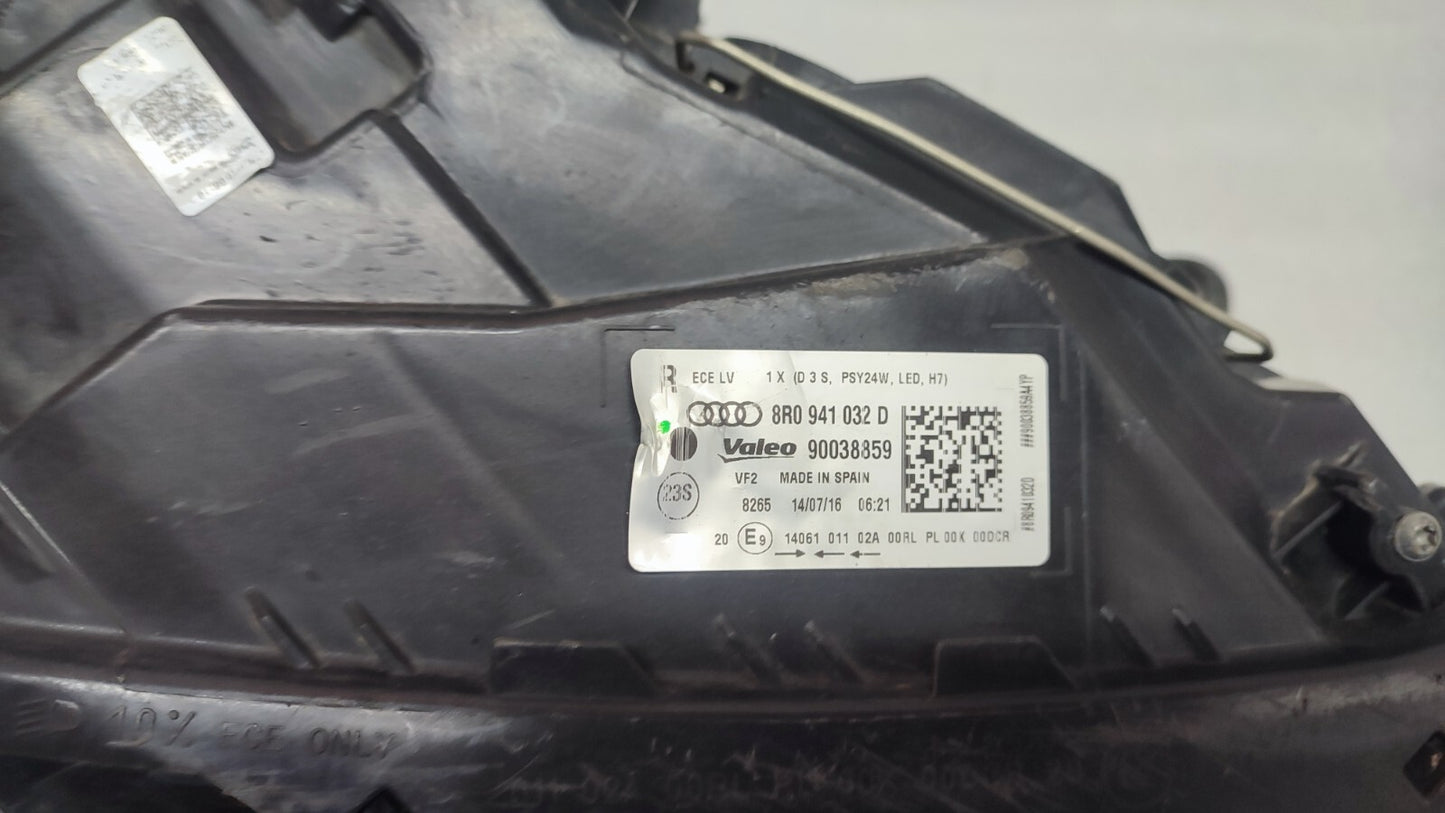 AUDI Q5 SQ5 8R Drivers Side Right Xenon Adaptive Headlight 8R0941032D au174