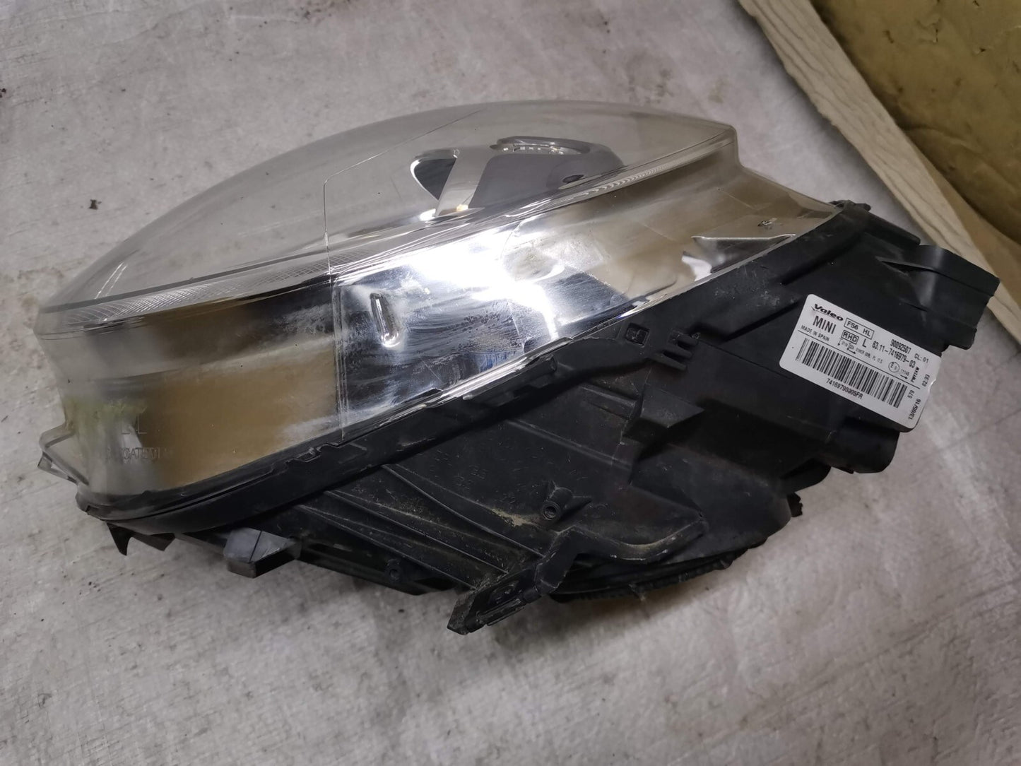 MINI COOPER 14-18 F56 PASSENGERS LEFT LH LED HEAD LIGHT LAMP 63117416979 bm5635