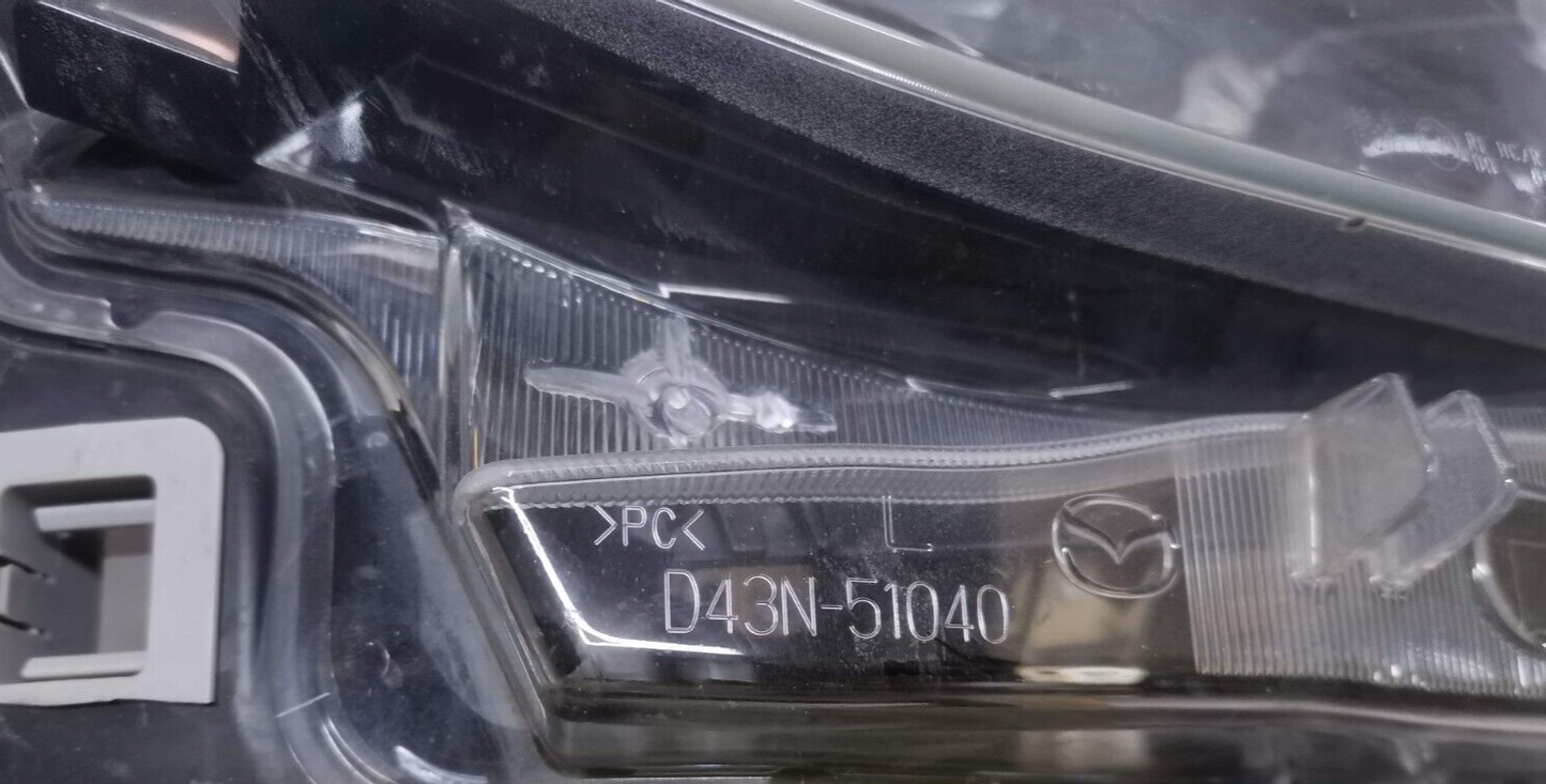 MAZDA 2 MK3 HEADLIGHT FRONT LEFT PASSENGER SIDE DJ 2019+ ON D43N-51040 ma26
