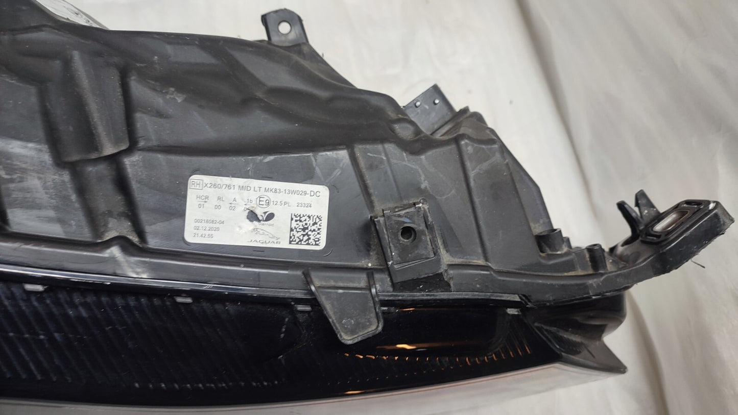JAGUAR F PACE XF X260 X761 DRIVER SIDE LED HEADLIGHT GENUINE MK8313W029DE jlr58