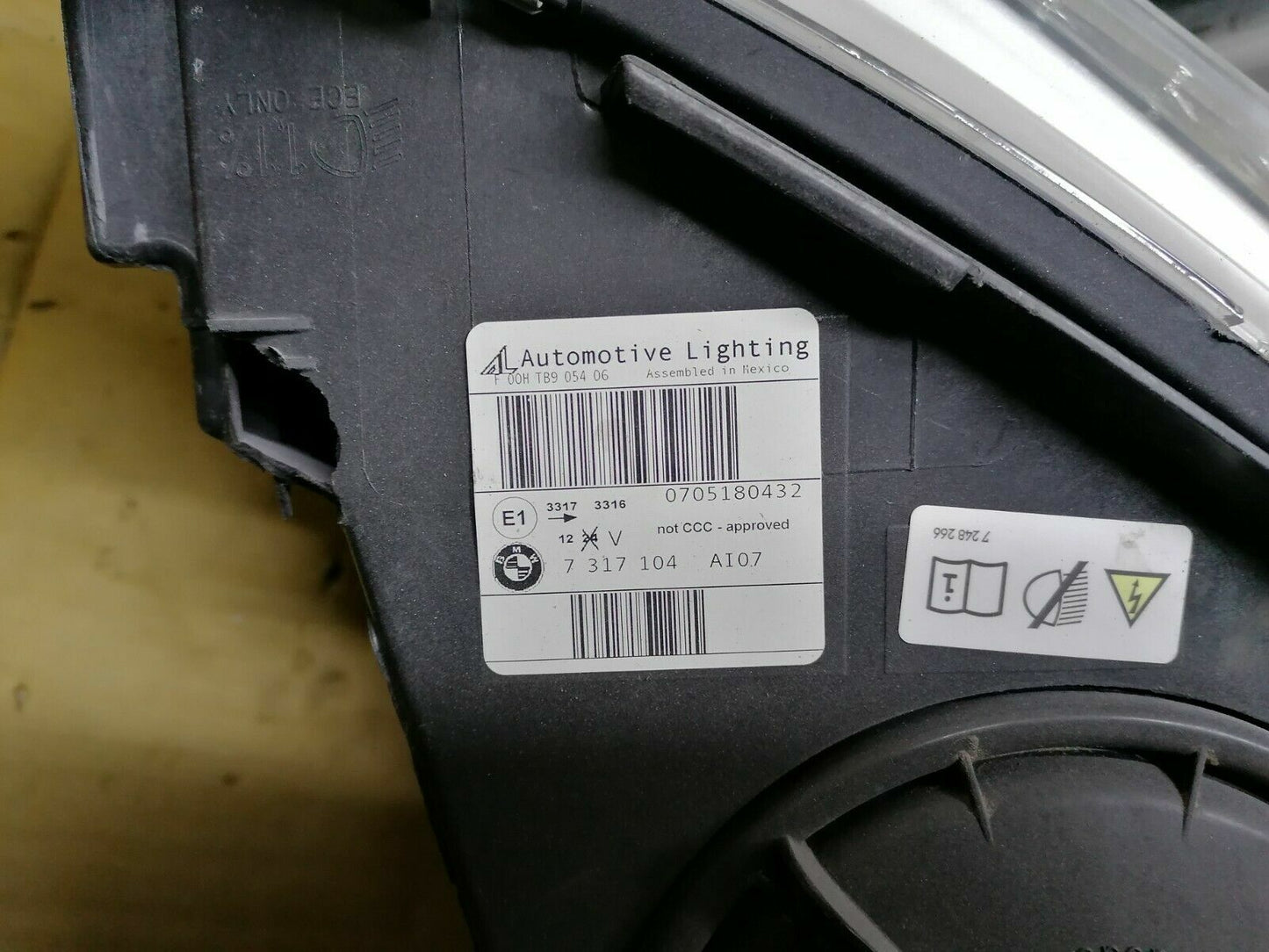 BMW X5 F15 DRIVER XENON HEADLIGHT 2014-17 731717317103 7317104 BM1512