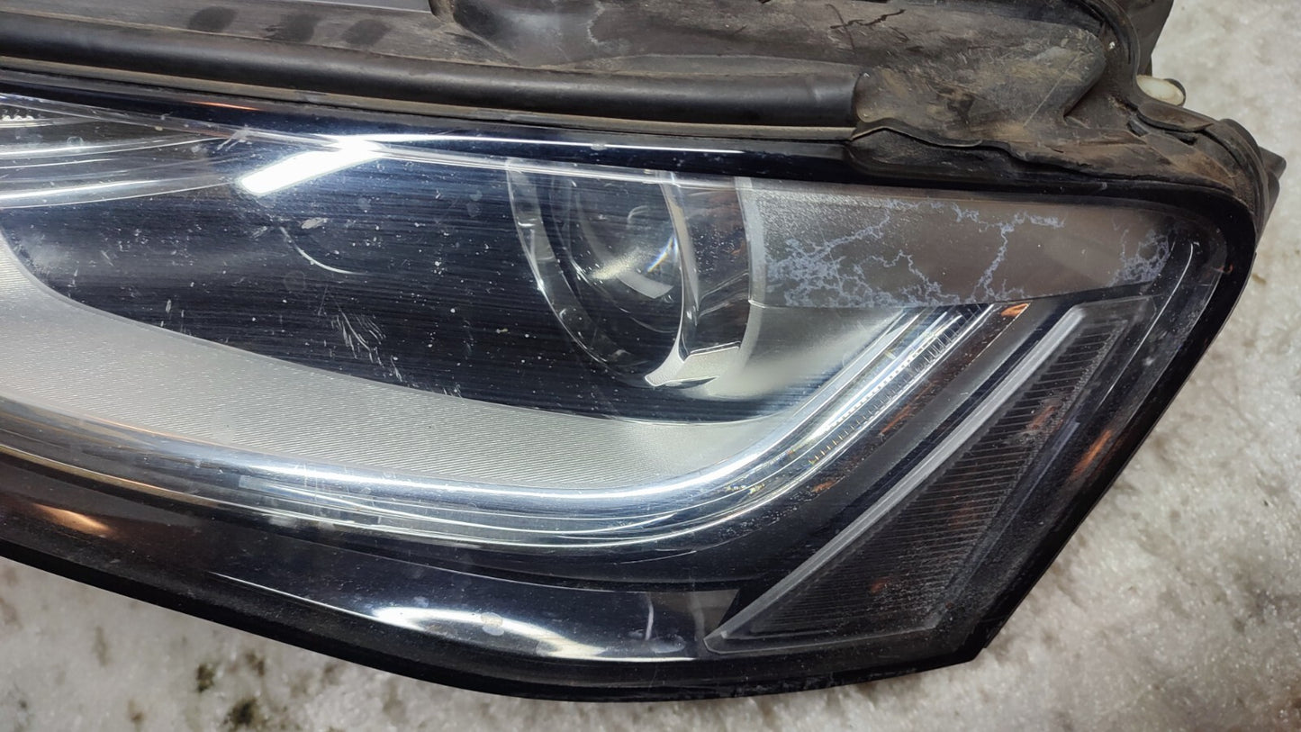 AUDI A4 B8.5 XENON HEADLIGHT FRONT LEFT PASSENGER SIDE 2012 8K0941005A aua4148