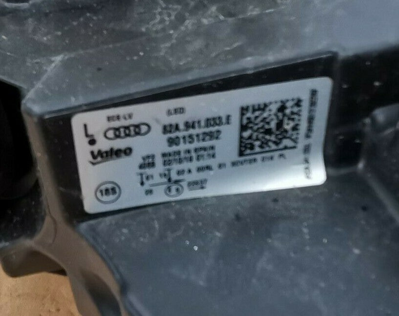 Audi A1 Headlight Headlamp Left Passenger Side Headlight LED Xenon 2019 2020