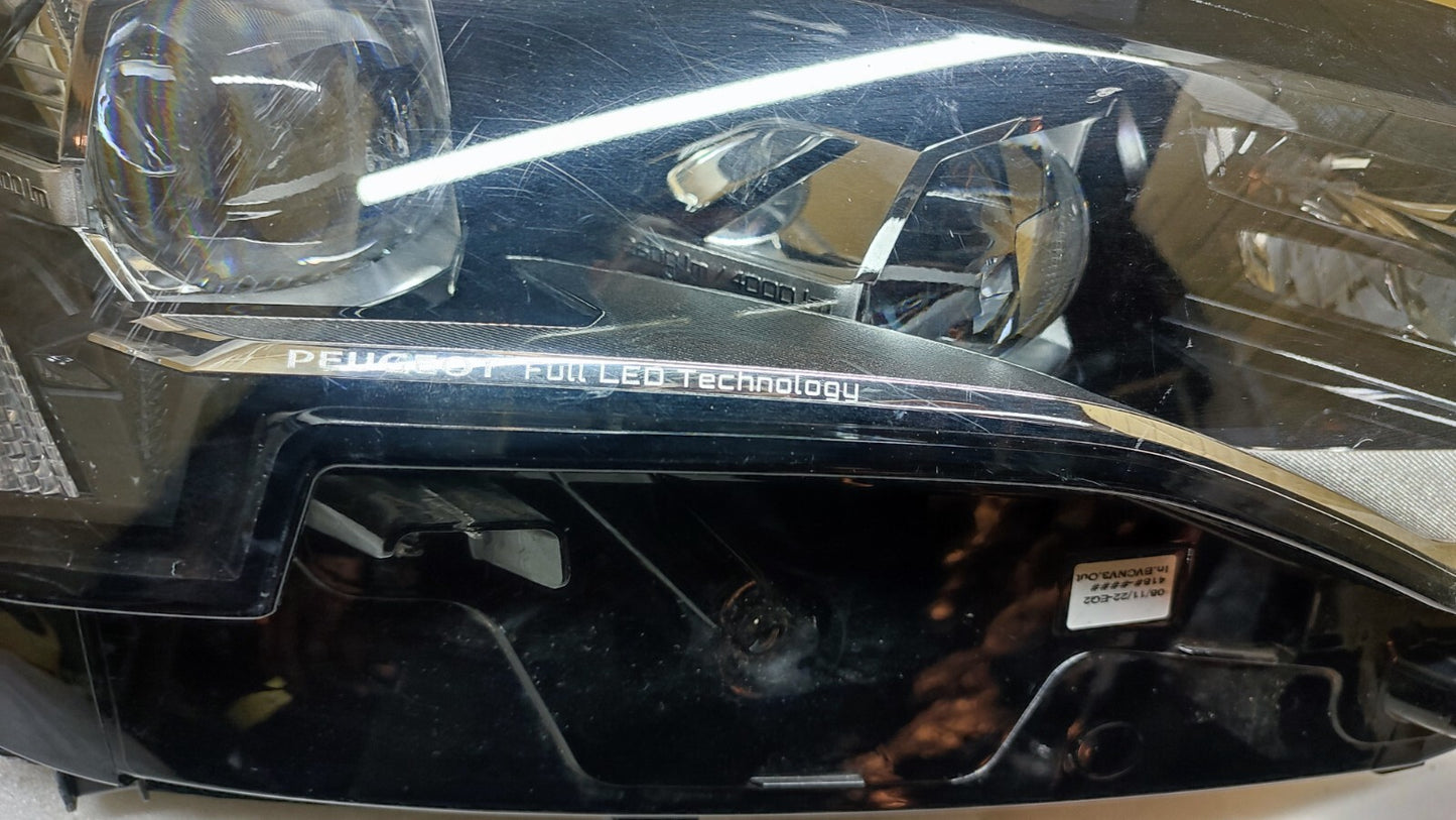 PEUGEOT 3008 5008 2021 TO 2023 DRIVER SIDE LED HEADLIGHT 9836230780 psa68