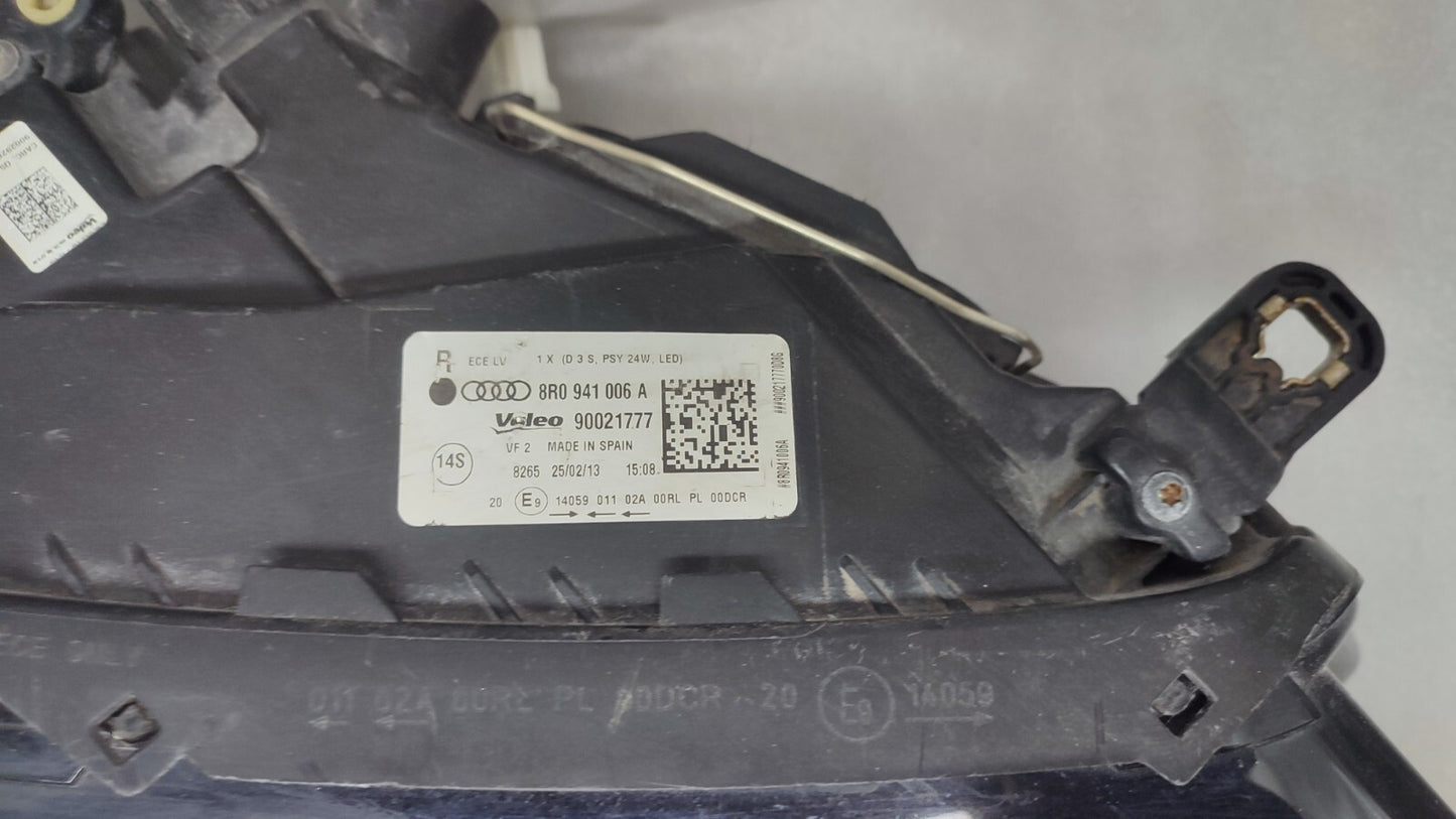 AUDI Q5 8R FL 2013 XENON HEADLIGHT FRONT RIGHT DRIVER SIDE 8R0941006A au168