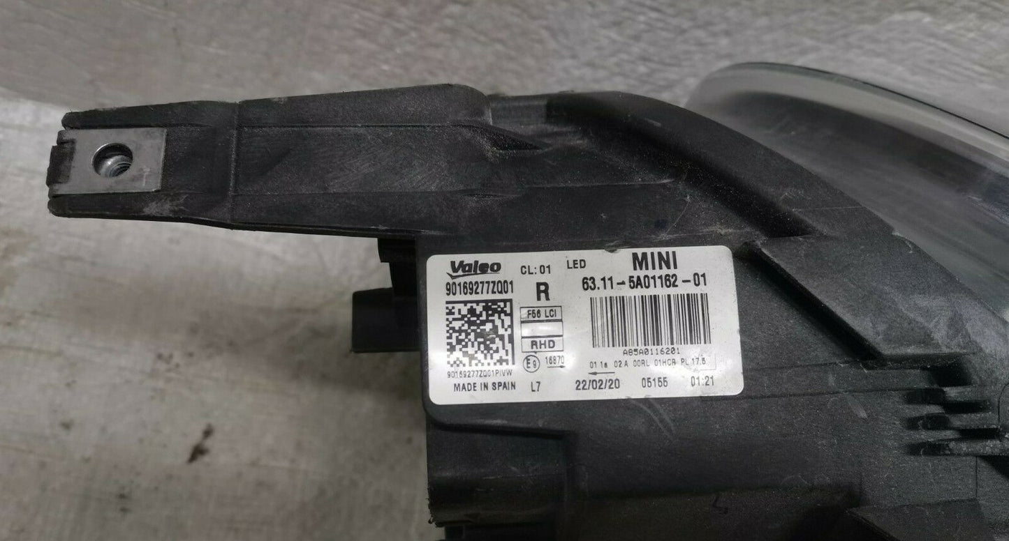 MINI ONE COOPER F55 F56 F57 LCI DRIVER SIDE HEADLIGHT 6311-5A01162-01 bm5629