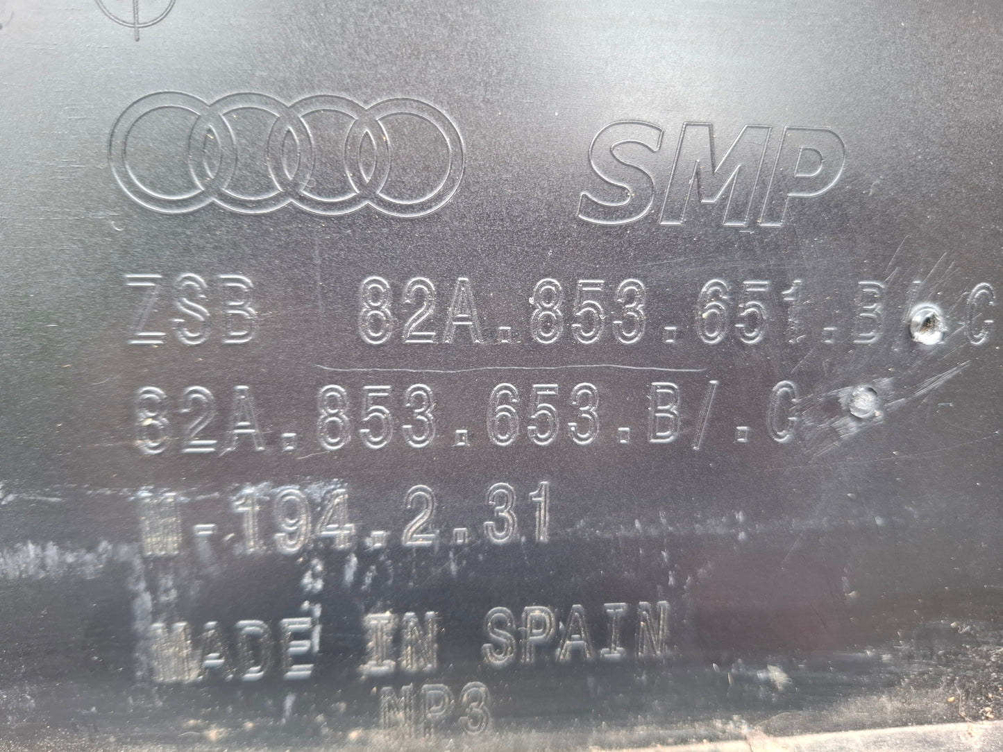 AUDI A1 S LINE 2018-ON GENUINE FRONT BUMPER MAIN GRILLE 82A853651B