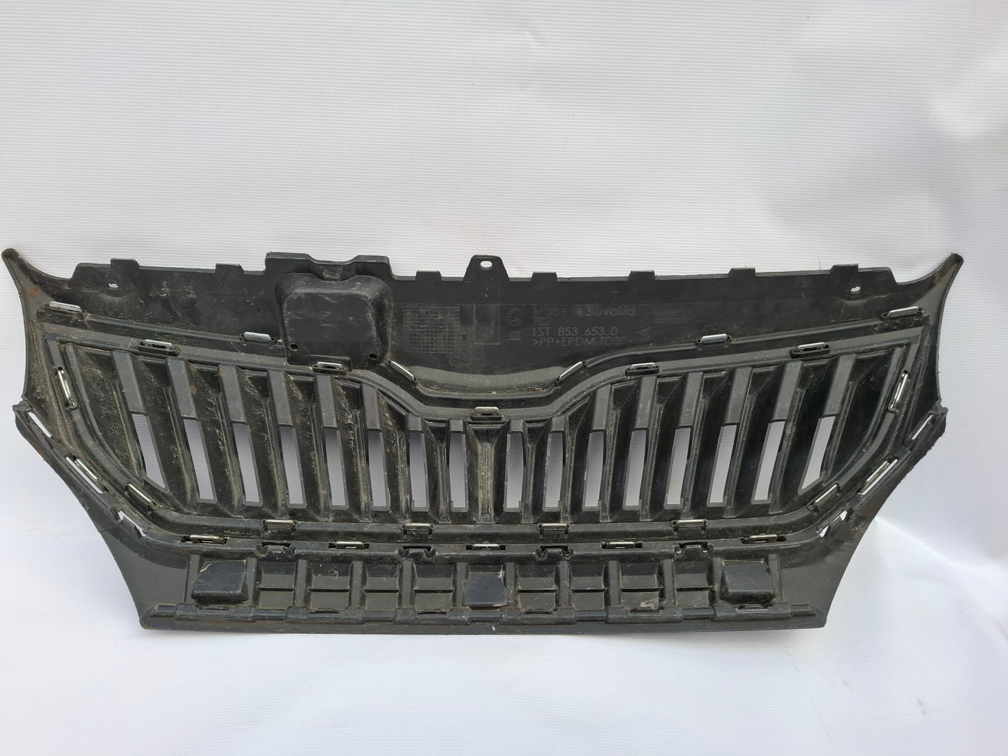 SKODA CITIGO 2012 -2017 GENUINE FRONT BUMPER TOP GRILL 1ST853653