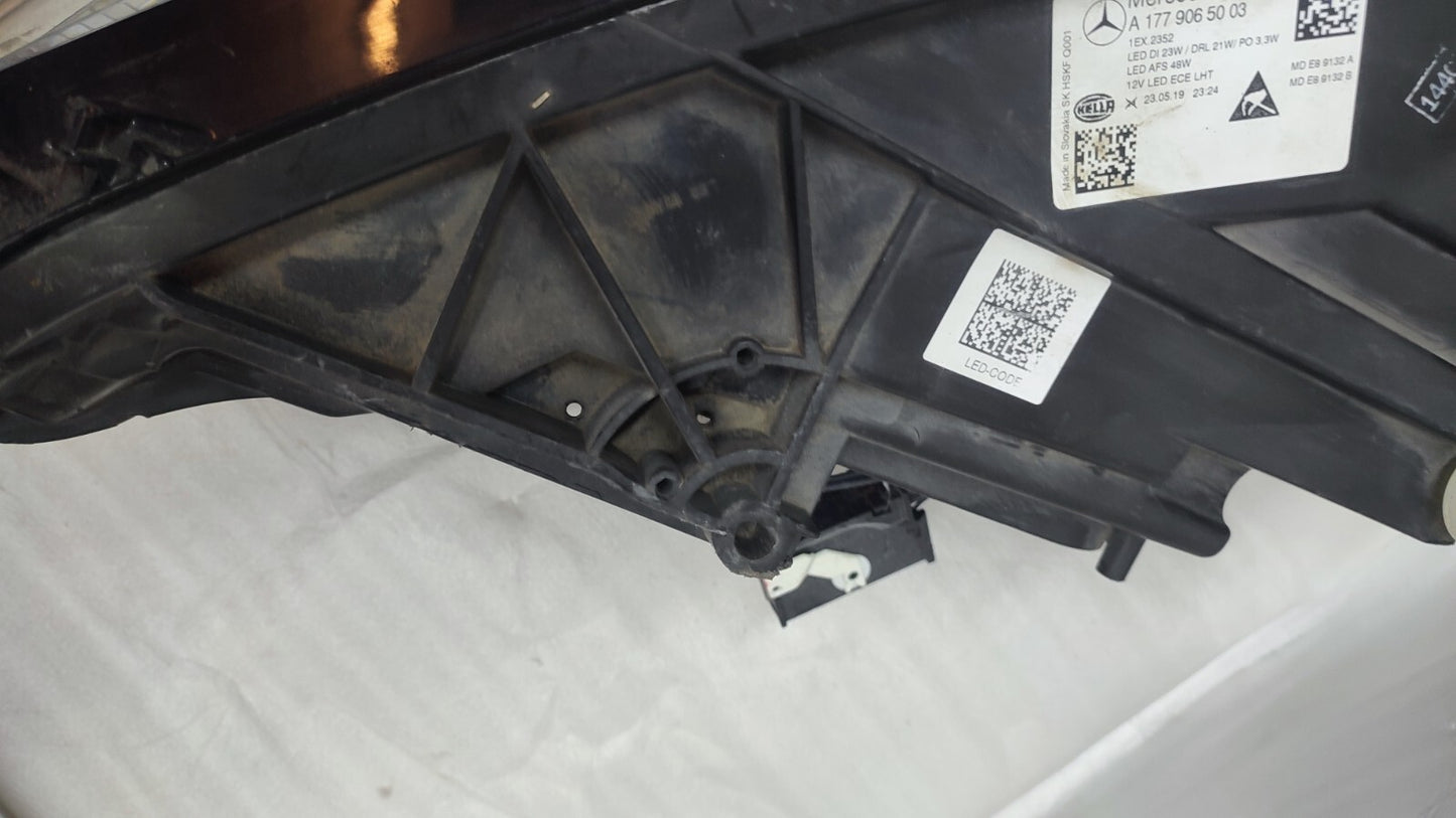 MERCEDES A CLASS W177 2018-23 RIGHT DRIVER SIDE HEADLIGHT A1779065003 104