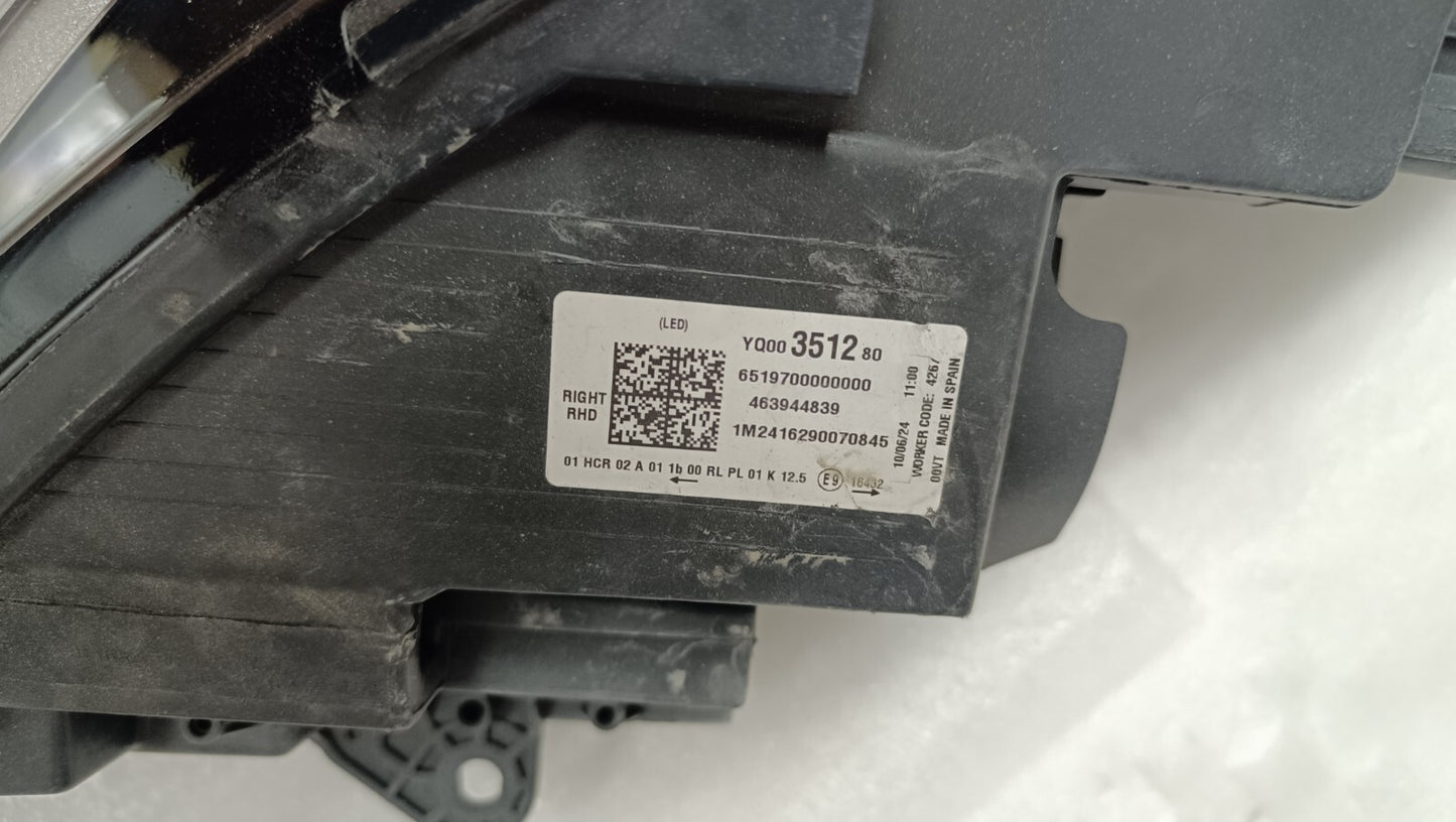 VAUXHALL Crossland X 2017- Front Right Headlight  Lamp FULL LED YQ00351280 v121