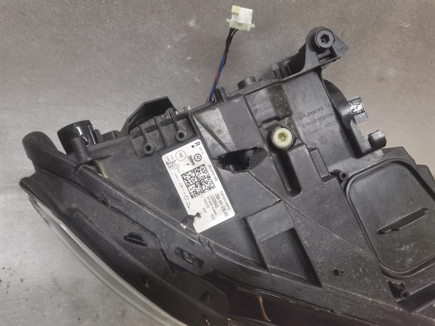 Volkswagen Vw T-Roc troc IQ Facelift Led Headlight O/S 2023 2ga941036ag vwtr132