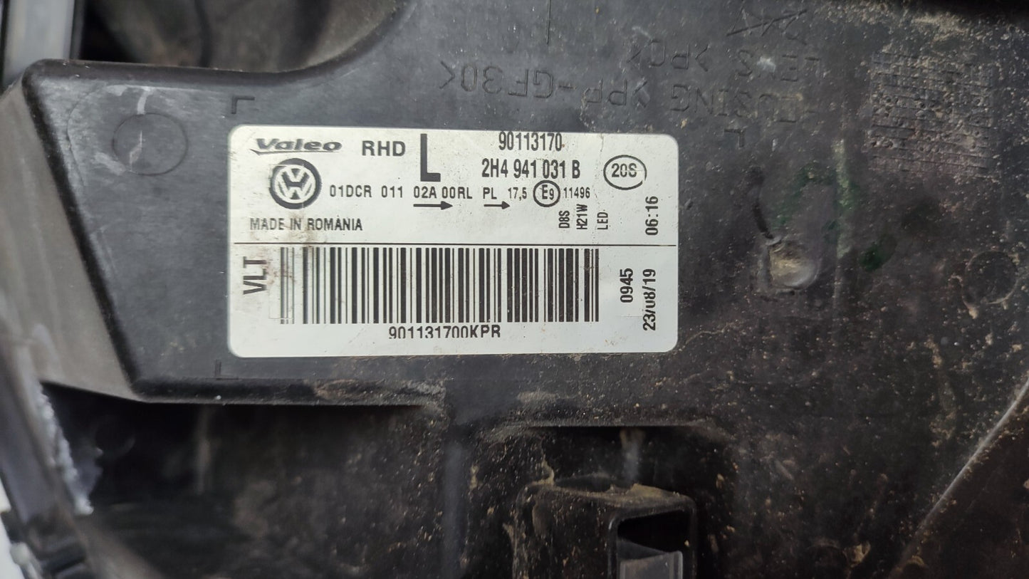 VOLKSWAGEN AMAROK GENUINE LEFT LED XENON HEADLIGHT 2017-2022 2H4941031B vwam119