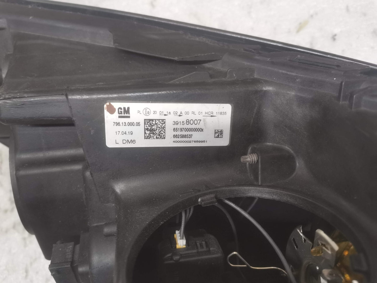 VAUXHALL ASTRA K MK7 16-ON PASSENGER N/S 39158007 vxak75