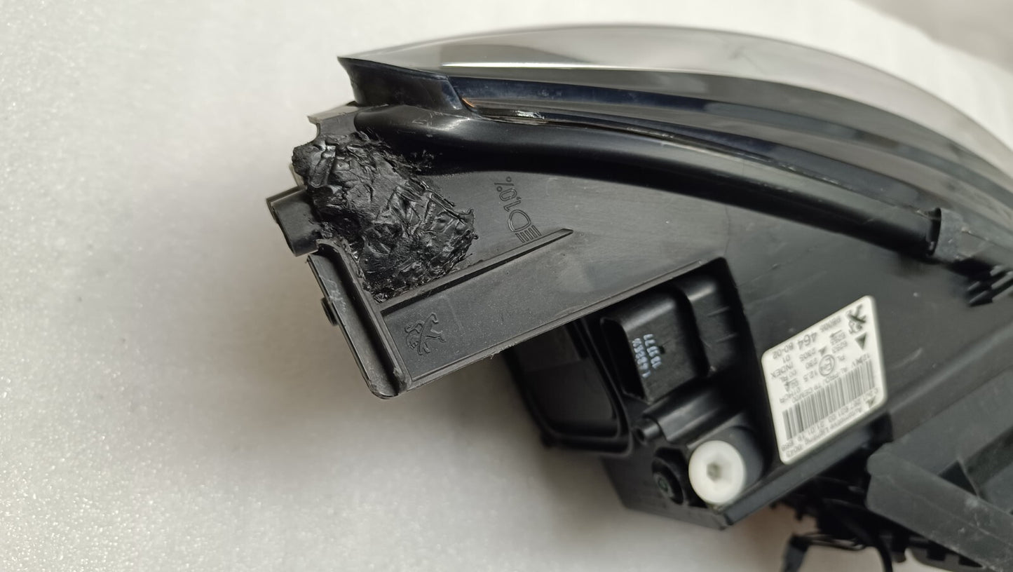 PEUGEOT 308 HEADLIGHT FRONT LEFT PASSENGER SIDE 9800546480 LED MK2 2013-17 psa96