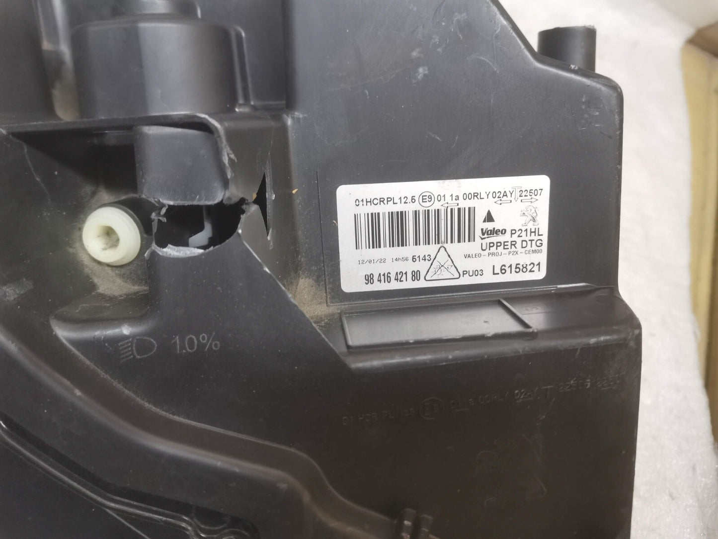 PEUGEOT 2008 GT 208 FULL LED HEADLIGHT RIGHT SIDE 2019-2022 9841642180 psa40