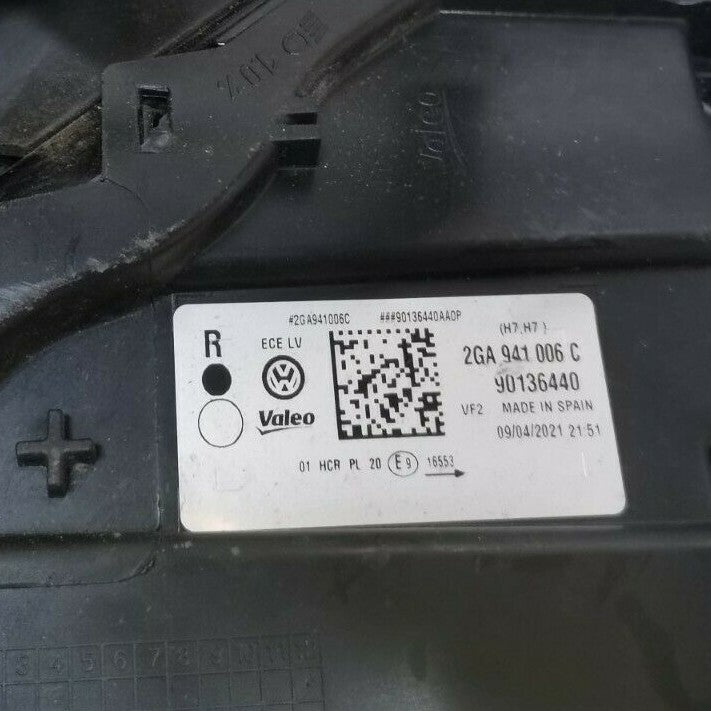 Volkswagen T-ROC Headlight Drivers Side Offside 2GA941006C VWTR46