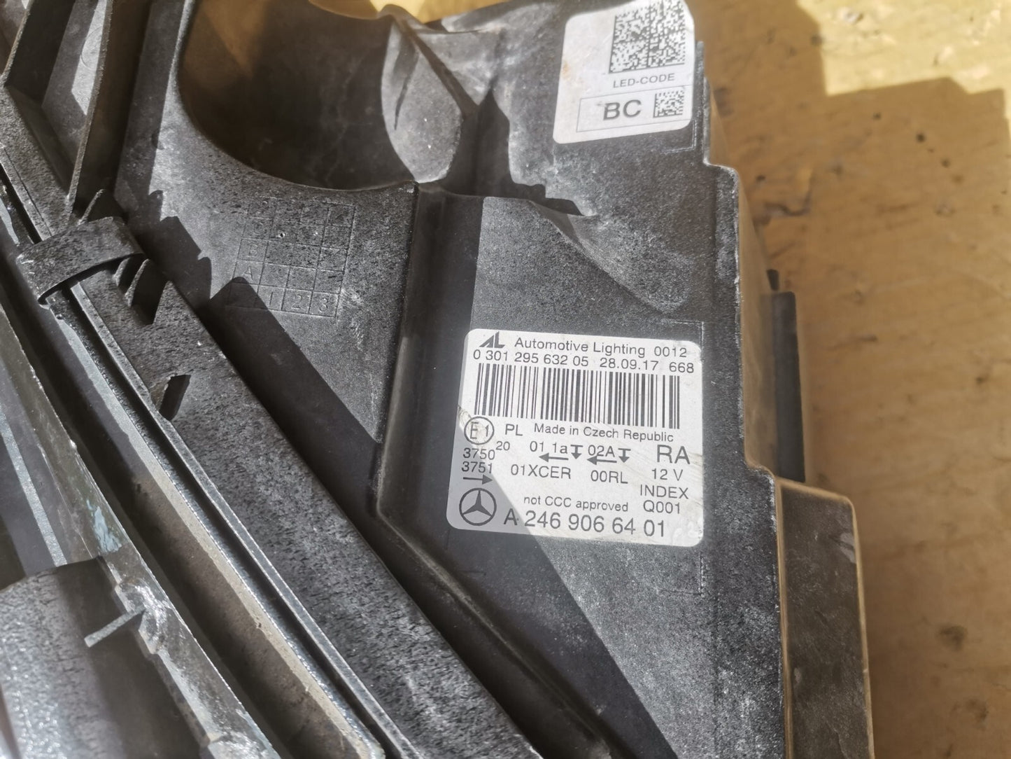 Mercedes-Benz B Class W246 LED Drivers Side Headlight A2469066401 m24647