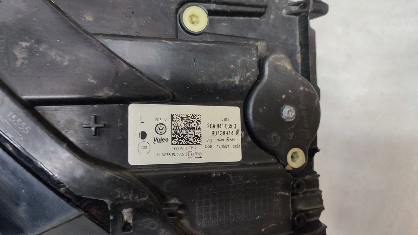 VOLKSWAGEN T-ROC R LINE N/S PASSENGER SIDE FULL LED HEADLIGHT 2GA941035Q vw143