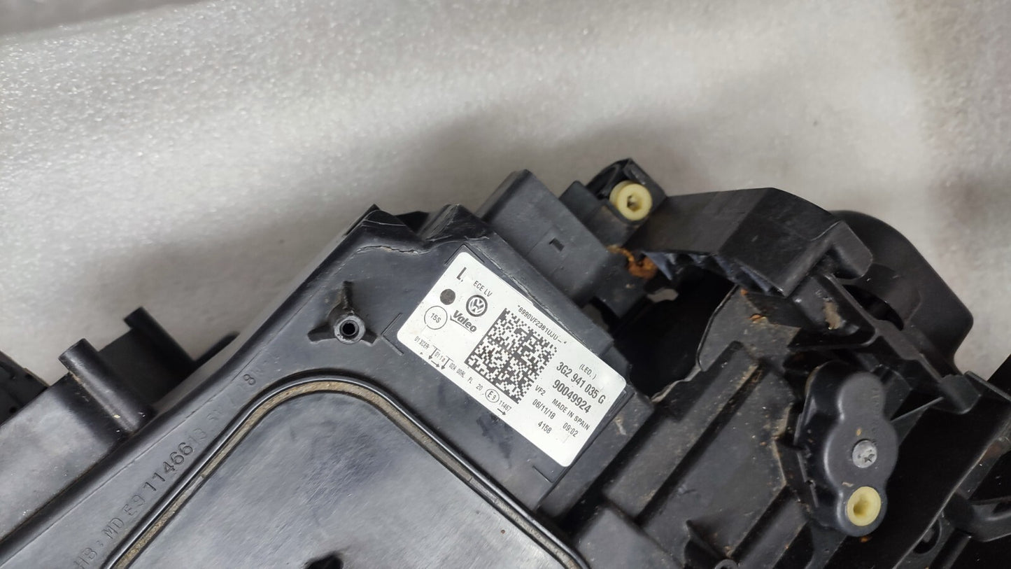 VOLKSWAGEN PASSAT B8 3G2941035G LEFT HEADLIGHT HEADLAMP PASSENGER VW167