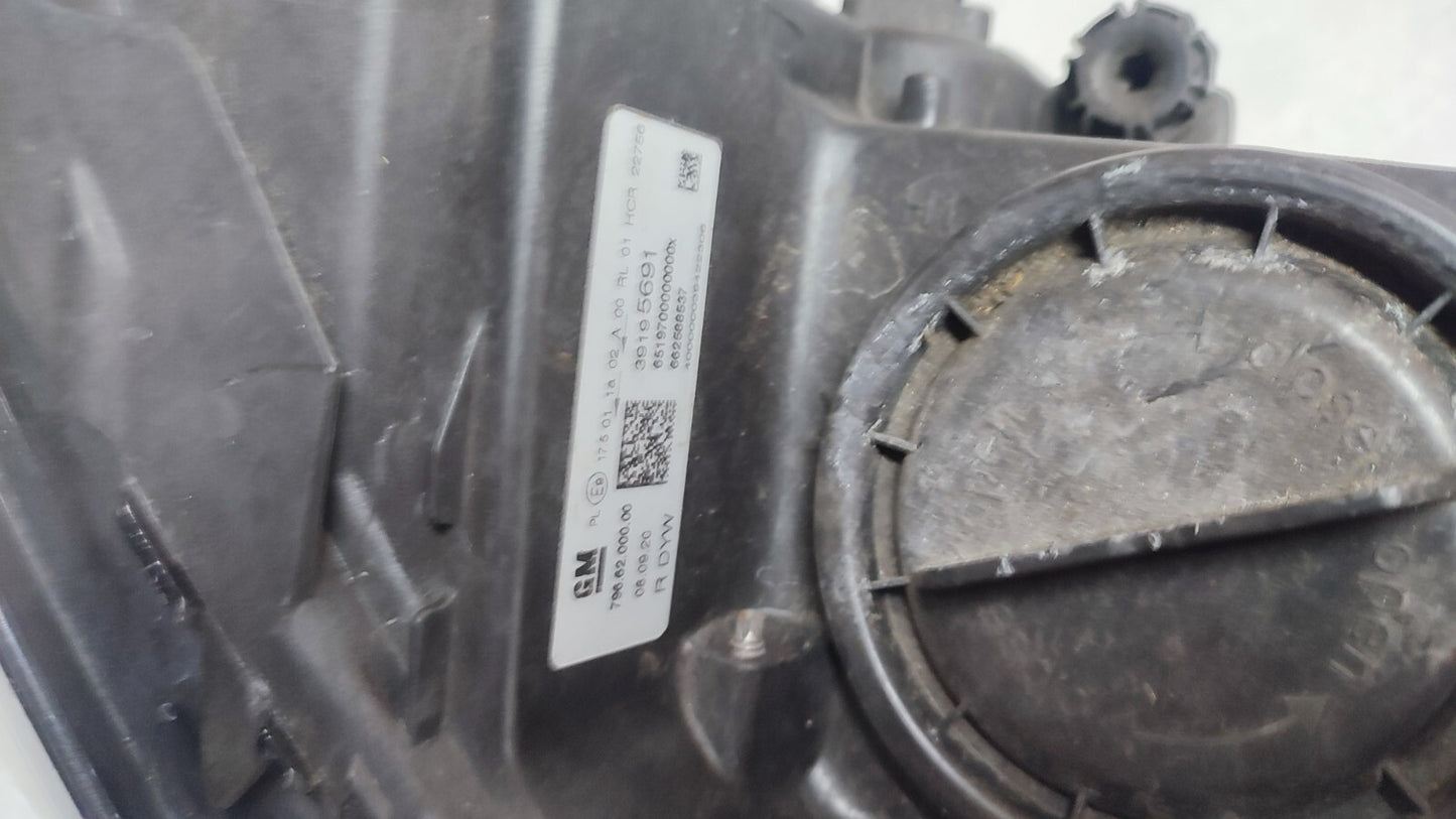 VAUXHALL ASTRA GENUINE  2018-2021 DRIVER SIDE LED HEADLIGHT 39195691 VX114