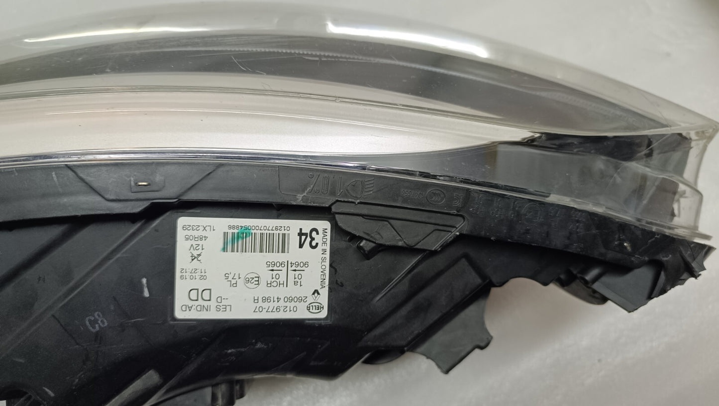 RENAULT CAPTUR GT LINE 2019 PASSENGERSIDE N/S LED HEADLIGHT  260604198R ren51