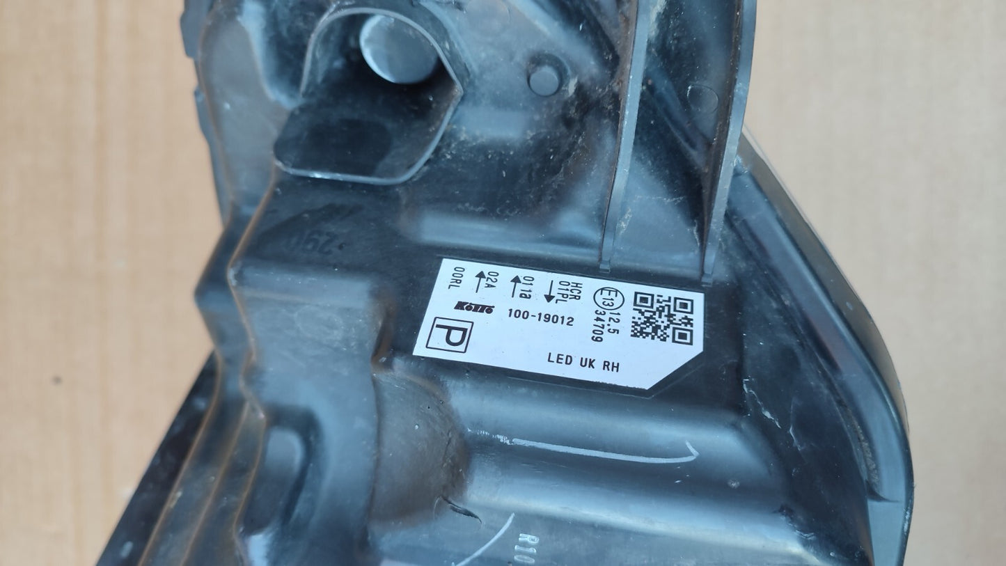 NISSAN QASHQAI HEADLIGHT 2017+ FULL LED RIGHT DRIVER SIDE O/S 100-19012 niqa58