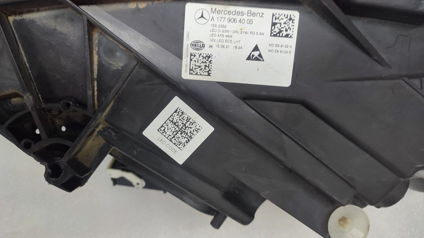 Mercedes A Class W177 Facelift LED O/S Right Headlight A1779064005 m107