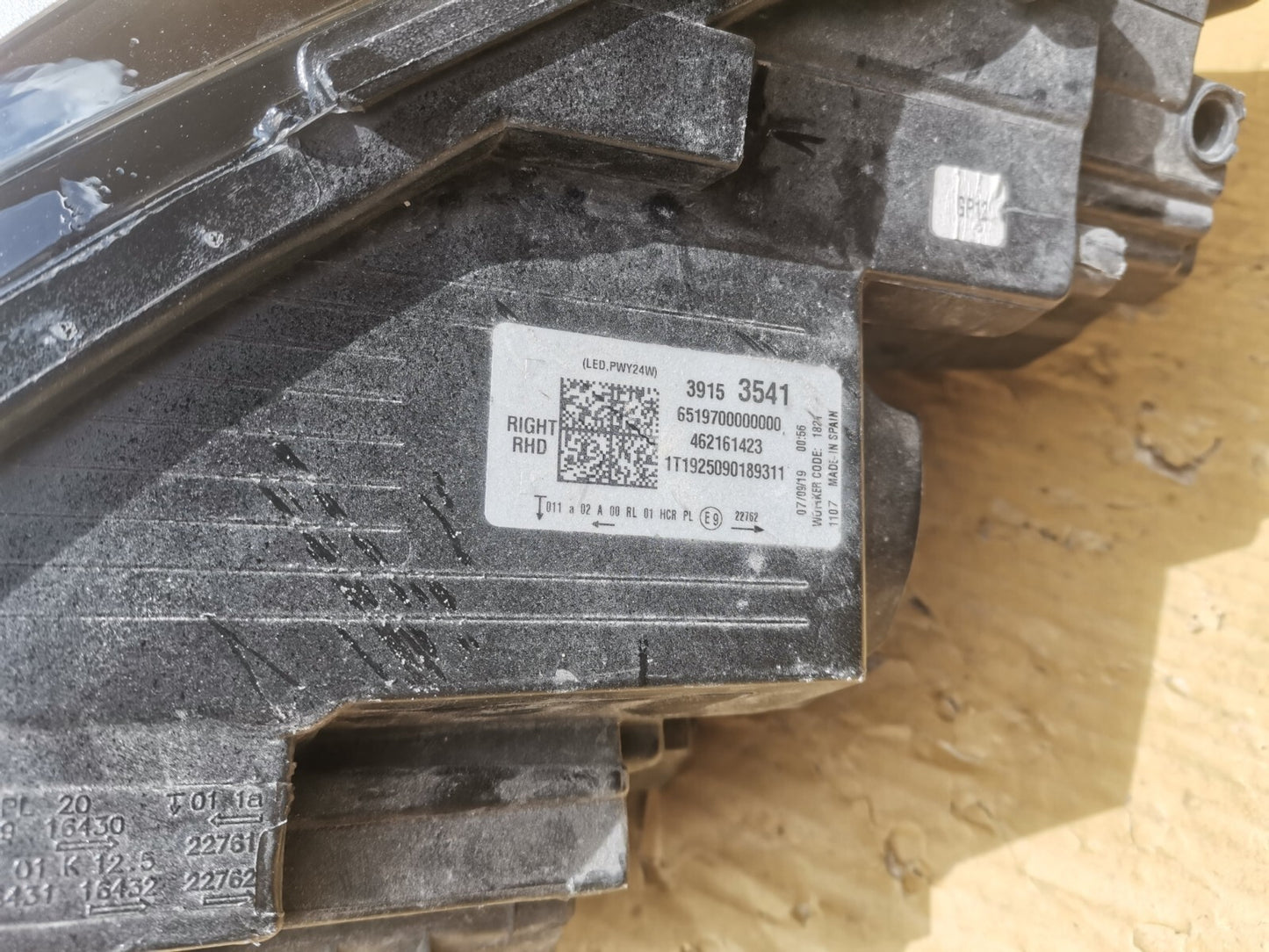 VAUXHALL CROSSLAND 2017-2021 DRIVER SIDE LED HEADLIGHT 39153541 vxcx44