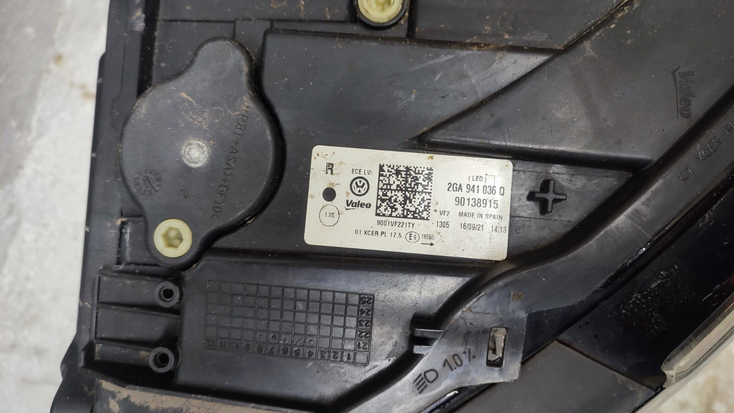 Volkswagen T Roc LED HeadLight RH UK Drivers 2017-2021 2GA941036Q vwtr141