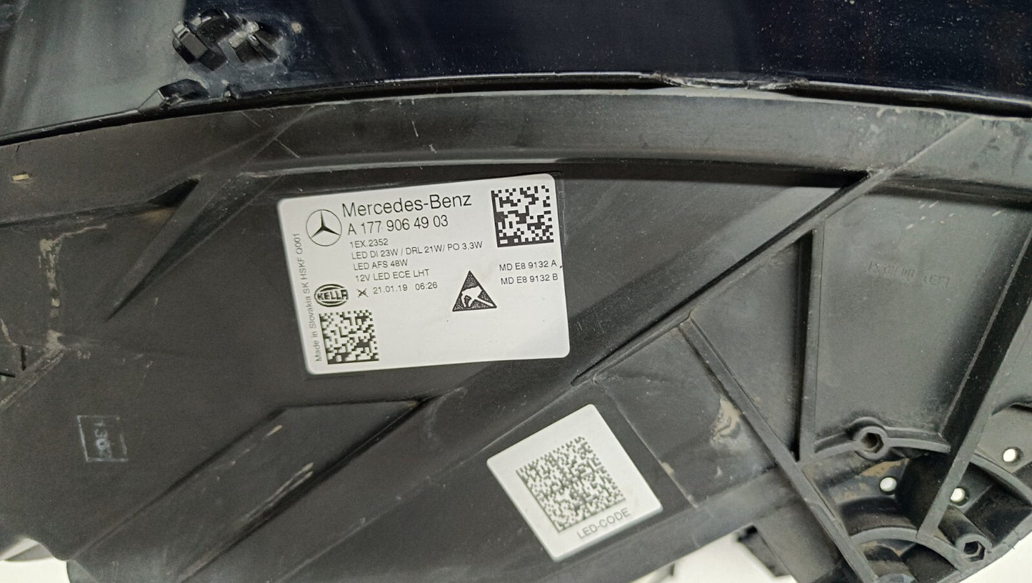 MERCEDES A CLASS W177 LEFT LED HIGH PERFORMANCE HEADLIGHT 18-22 A1779064903 112