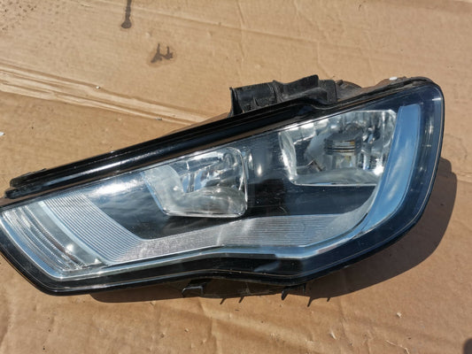 Audi A3 N/s Headlamp From 2015 Plate 8v0941003a aua371