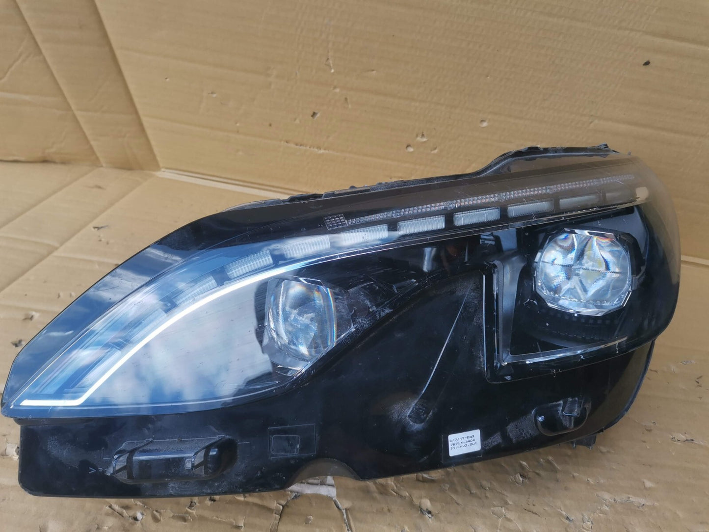 Peugeot 3008 2017-20 Left NEARSIDE headlamp Headlight 89909537 9810478780 psa22