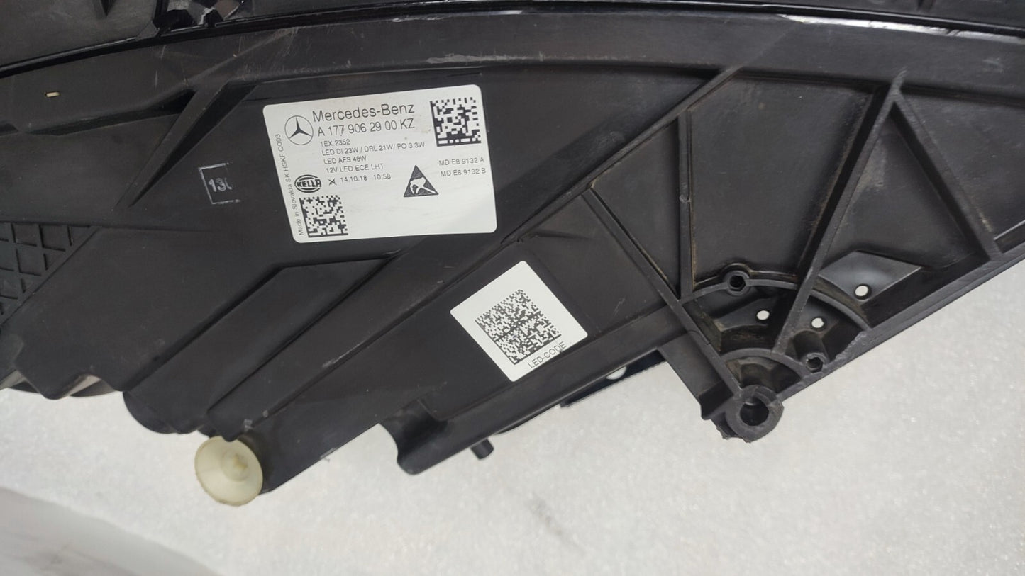 MERCEDES A CLASS W177 PASSENGER SIDE LED PERFORMANCE HEADLIGHT A1779062900 106