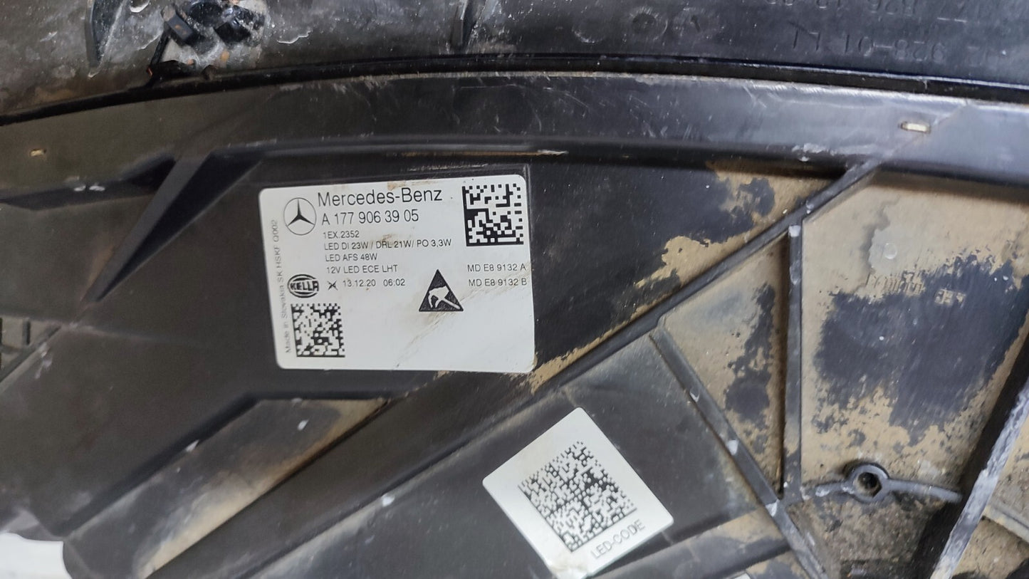 MERCEDES A CLASS W177 2018+ PASSENGERSIDE HEADLIGHT A1779063905 m17791