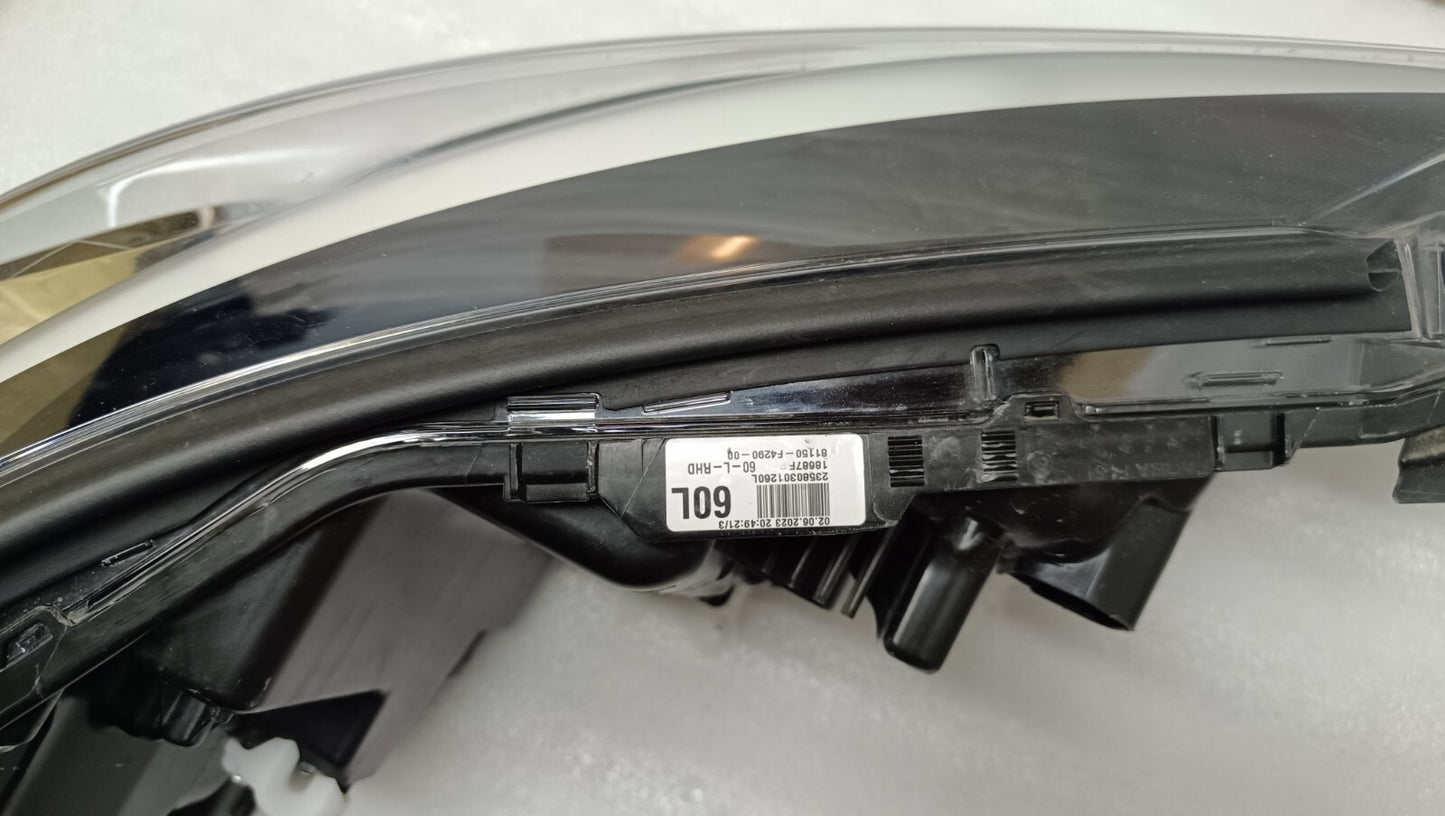 TOYOTA CHR PASSENGER SIDE LEFT LED HEADLIGHT 2019 2024 81150-F4290-00 TO59