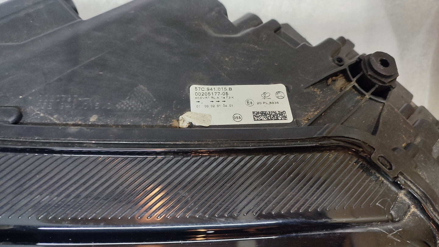 SKODA KAROQ LEFT PASSENGER NEAR SIDE LED HEADLIGHT 57C941015B 2018-2021 skkq82