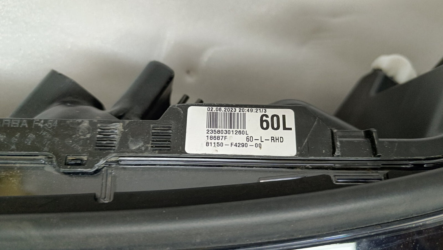 TOYOTA CHR PASSENGER SIDE LEFT LED HEADLIGHT 2019 2024 81150-F4290-00 TO59