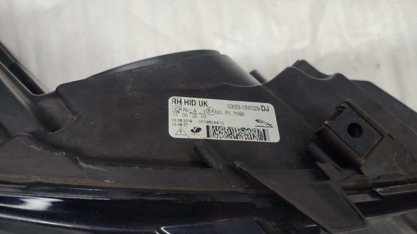 JAGUAR XF X260 2015-18 DRIVERSIDE GENUINE HEADLIGHT GX63-13W029DJJLR57