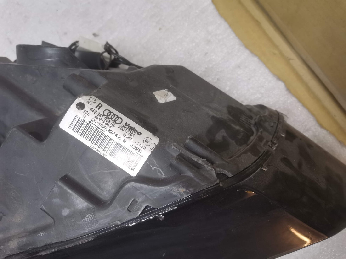 AUDI A5 8T 2008- 2012 FRONT RIGHT DRIVER SIDE XENON HEADLIGHT 8T0941004AL a5131
