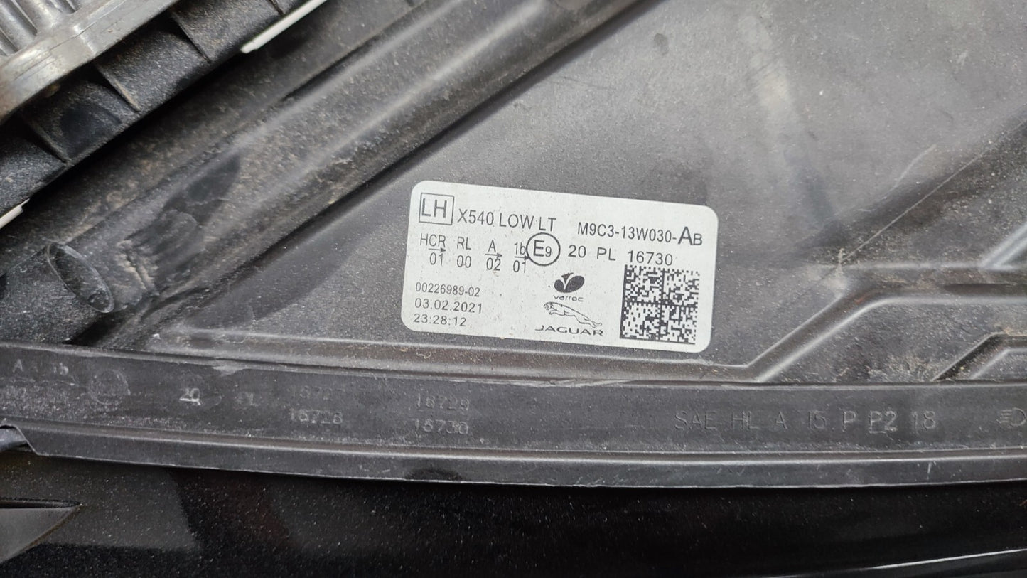 JAGUAR E PACE X540 LEFT HEADLIGHT RHD 2017-2020 M9C313W030AB jlr39