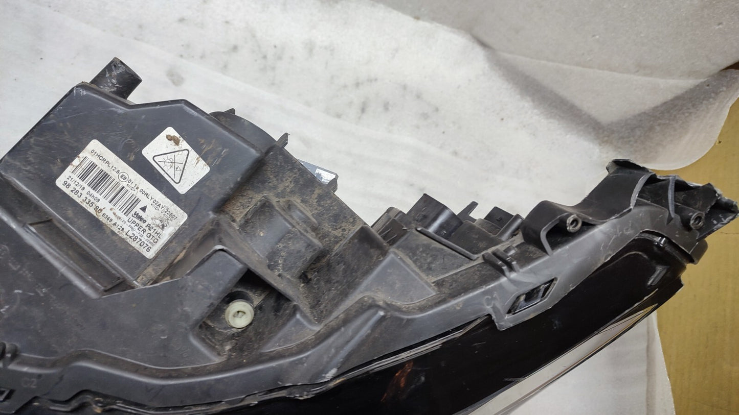 PEUGEOT 208 2020 - 2021 PASSENGER SIDE LED HEADLIGHT 9828333580 psa64